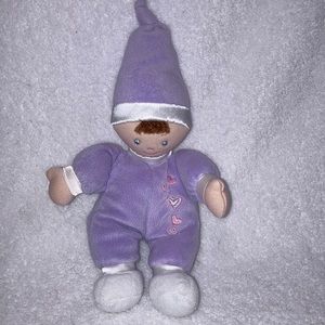 Baby gund light purple plush satin doll